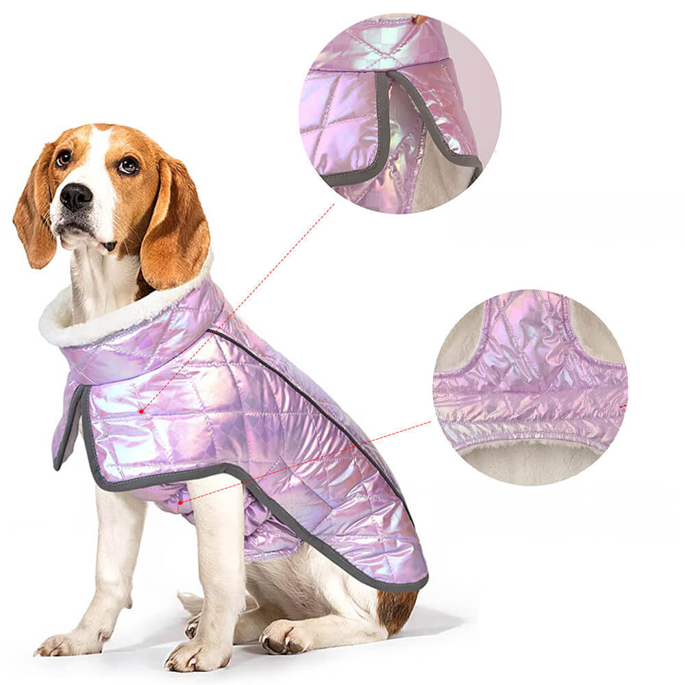 Iropaws Dazzling Colorful Waterproof Reflective Warm Dog Jacket 3
