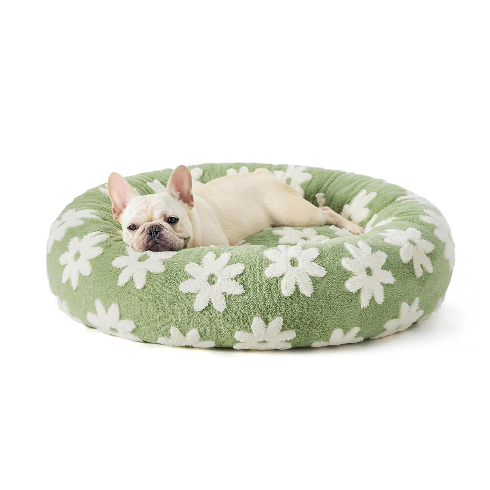 Iropaws Elegance Floral Checkerboard Orthopedic Warm Washable Dog & Cat Ded 10