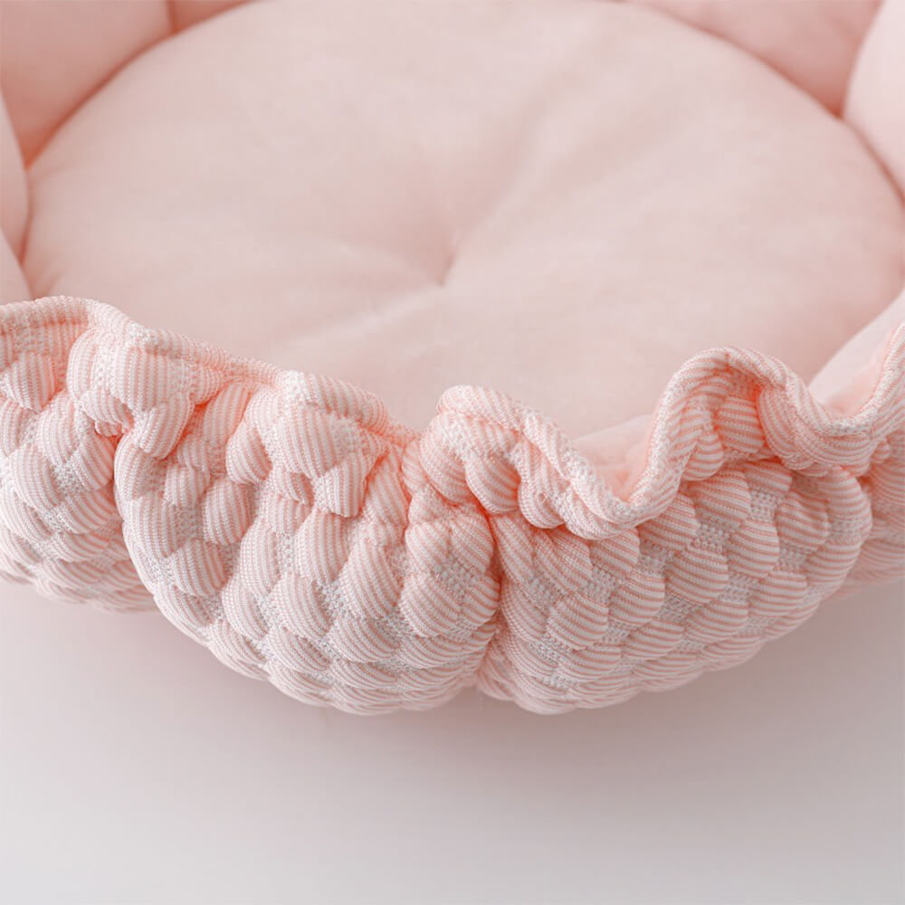 Iropaws Floral Ruffled Cooling Double-Sided Versatile Dog & Cat Bed 5