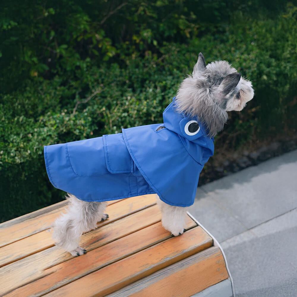 Iropaws Frog-Inspired Waterproof Lightweight Dog Hooded Poncho Raincoat 8