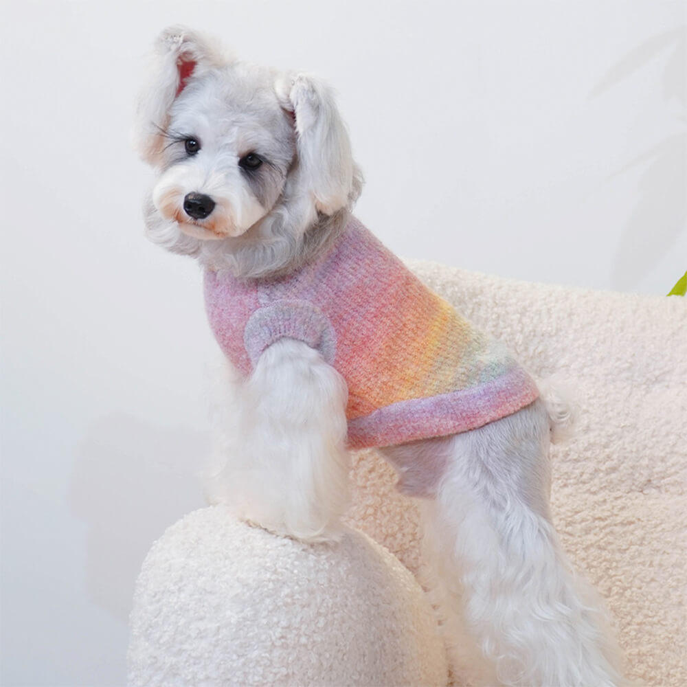Iropaws Gradient Fleece Dog Sweater - Soft and Anti-Static for Winter Warmth 2