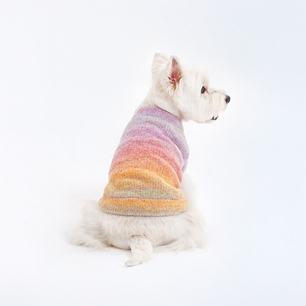 Iropaws Gradient Fleece Dog Sweater - Soft and Anti-Static for Winter Warmth 7