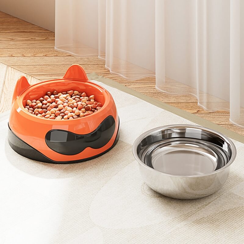 Iropaws Large Capacity Easy-Clean Pet Bowl with Stainless Steel 2