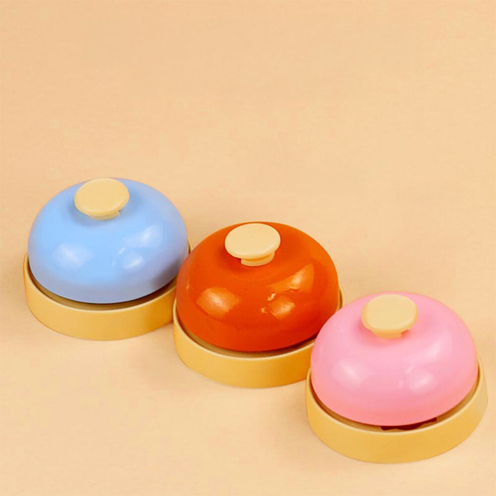 Iropaws Metallic Durable Interactive Button Play Pet Training Bell 1