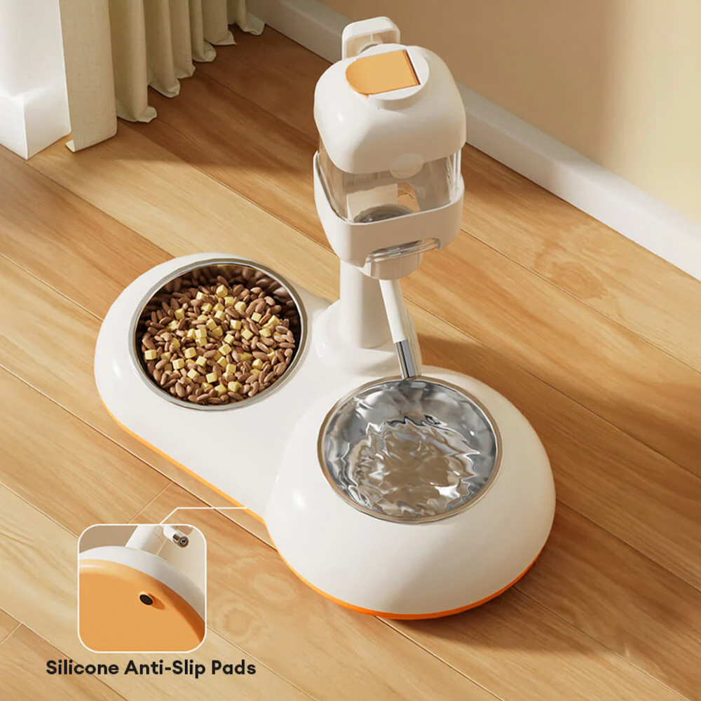 Iropaws Pet Feeding Bowl Station Food Dispenser With Automatic Water 6