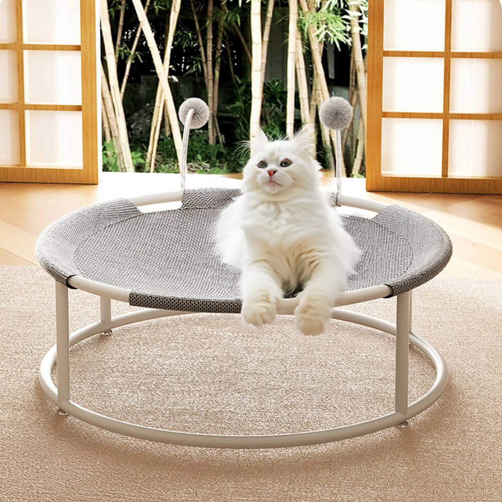 Round Breathable Moisture-Proof Warm Mesh Cat Bed 5