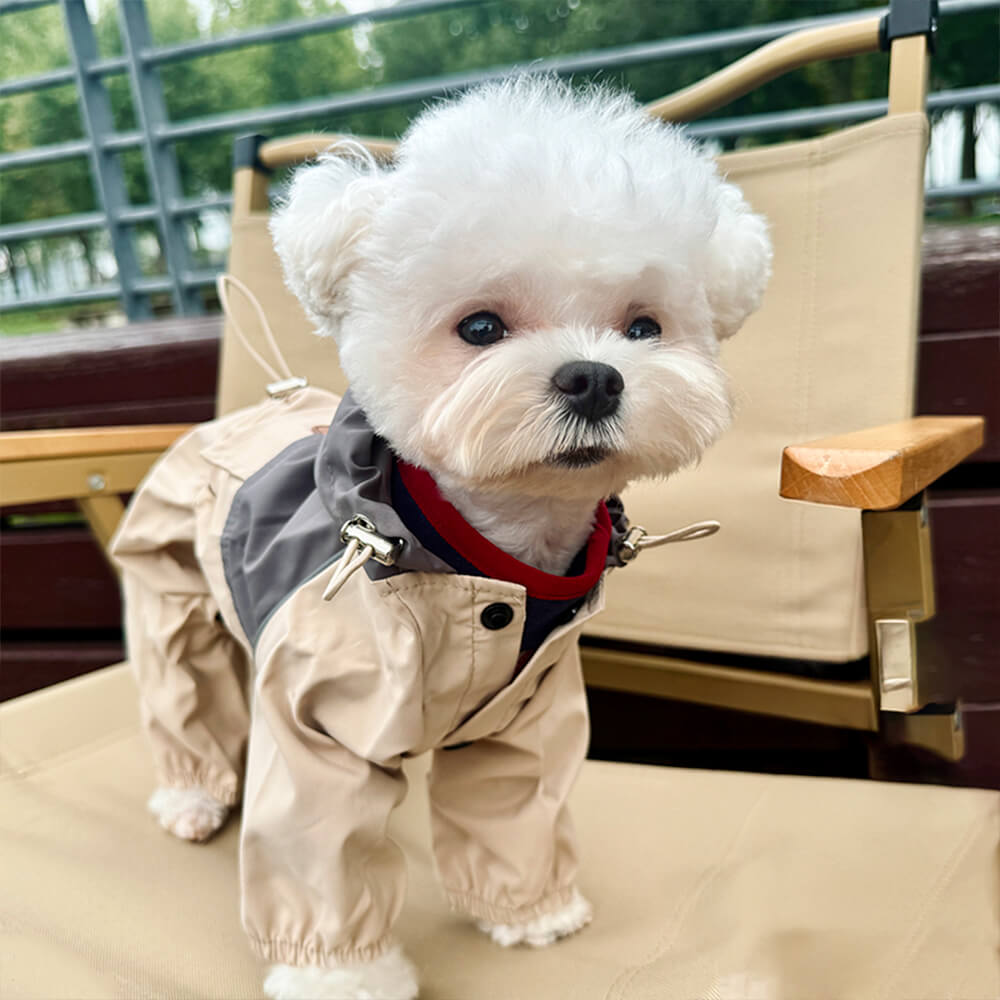 Iropaws Stylish Waterproof Windproof Adjustable Outdoor Dog Hooded Jacket 5