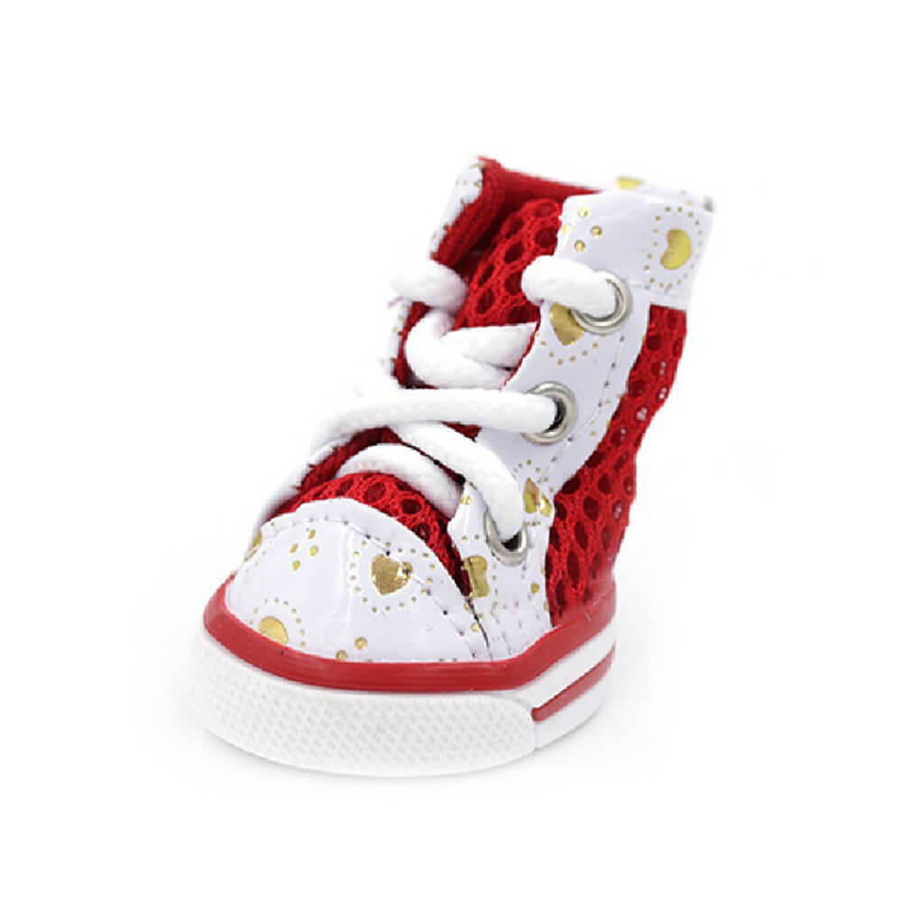 Iropaws Trendy High-Top Breathable Mesh Anti-Slip Dog Sports Shoes 7