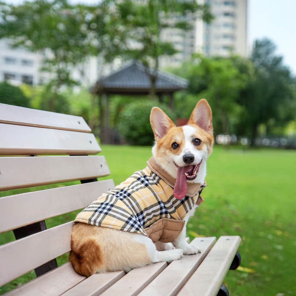 Iropaws Ultra-Warm Plaid Turtleneck Skin-Friendly Velcro Dog Jacket 11