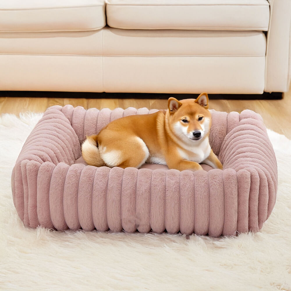 Iropaws Warmth Cozy Four-Sided Orthopedic Support Bolstered Dog & Cat Bed 1