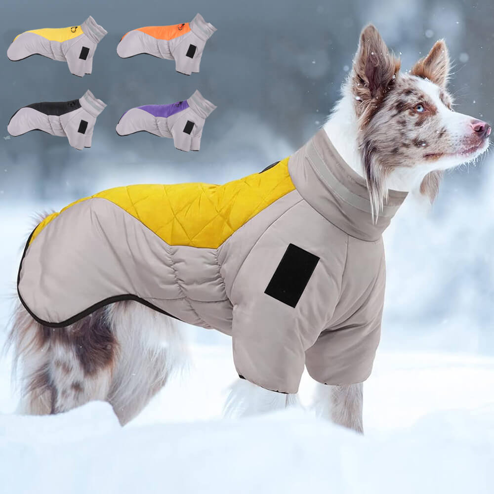 Iropaws Winter reflective warm big dog cotton jacket - suitable for outdoor adventures 1
