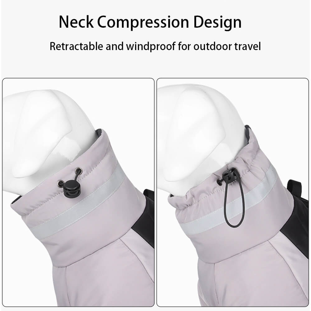 Iropaws Winter reflective warm big dog cotton jacket - suitable for outdoor adventures 3