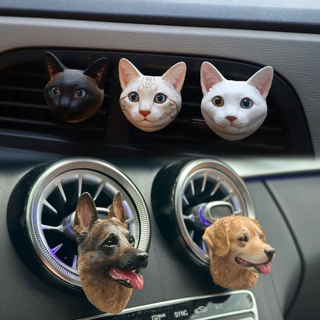Custom 3D Pet Car Diffuser - Korean Scented Plaster Sculpture