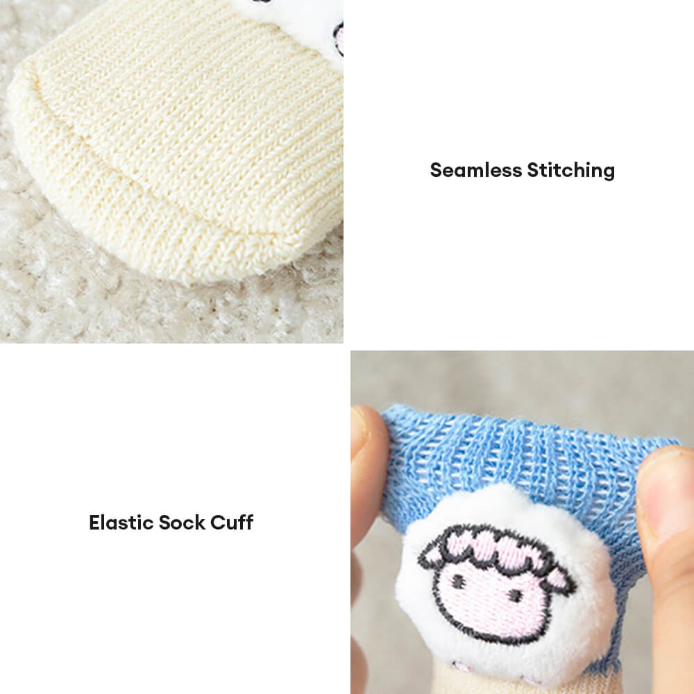 Iropaws 3D Animal Warm Non-Slip Breathable Cozy Dog Socks 7