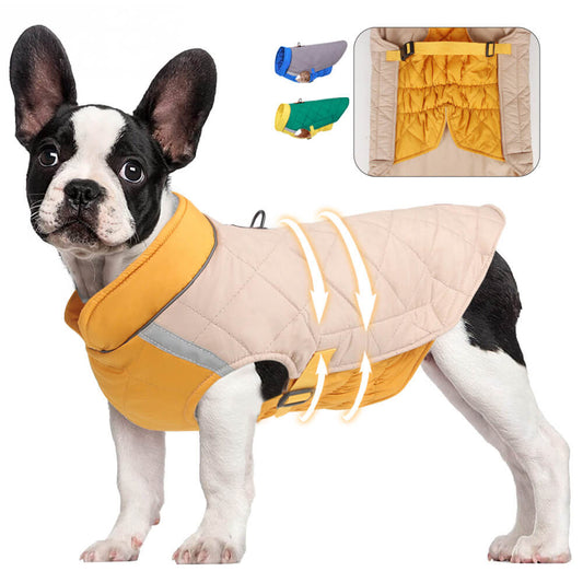 Iropaws Adjustable Quilted Dog Jacket - Warm and Safe for Winter Walks 1