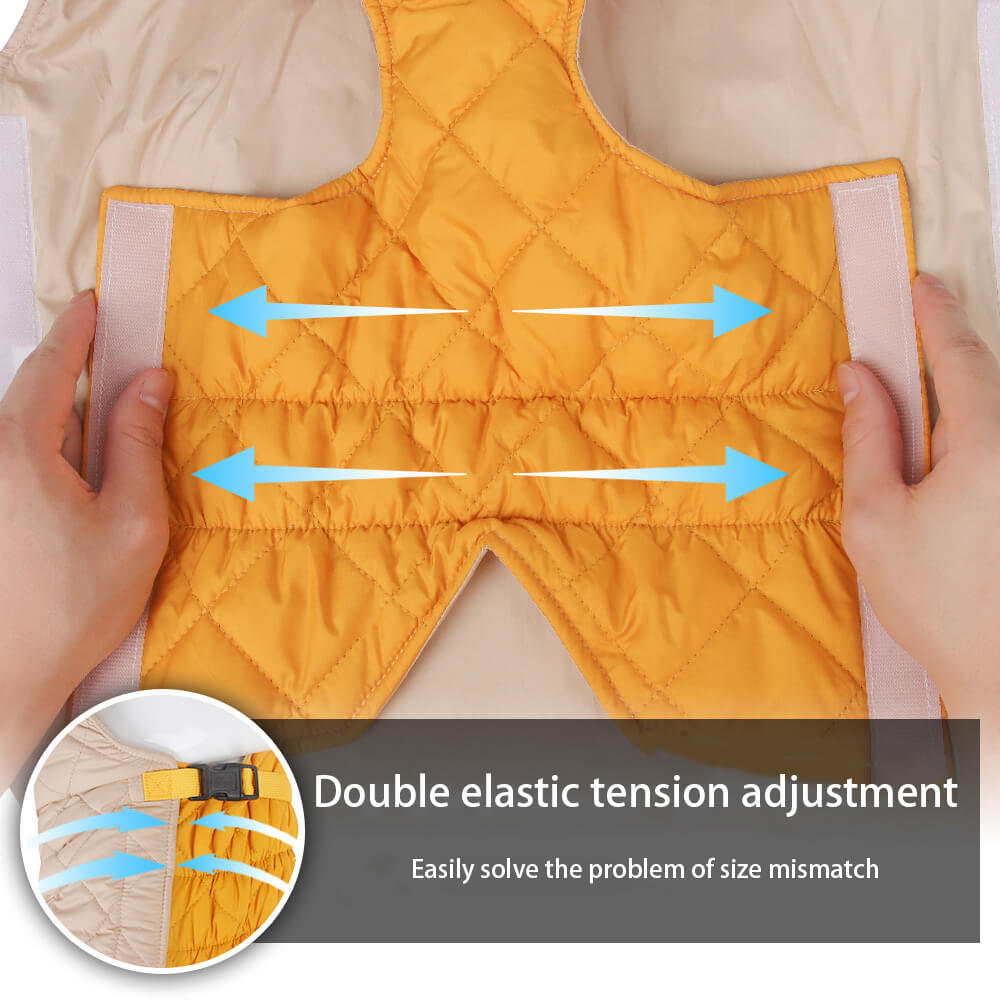 Iropaws Adjustable Quilted Dog Jacket - Warm and Safe for Winter Walks 3