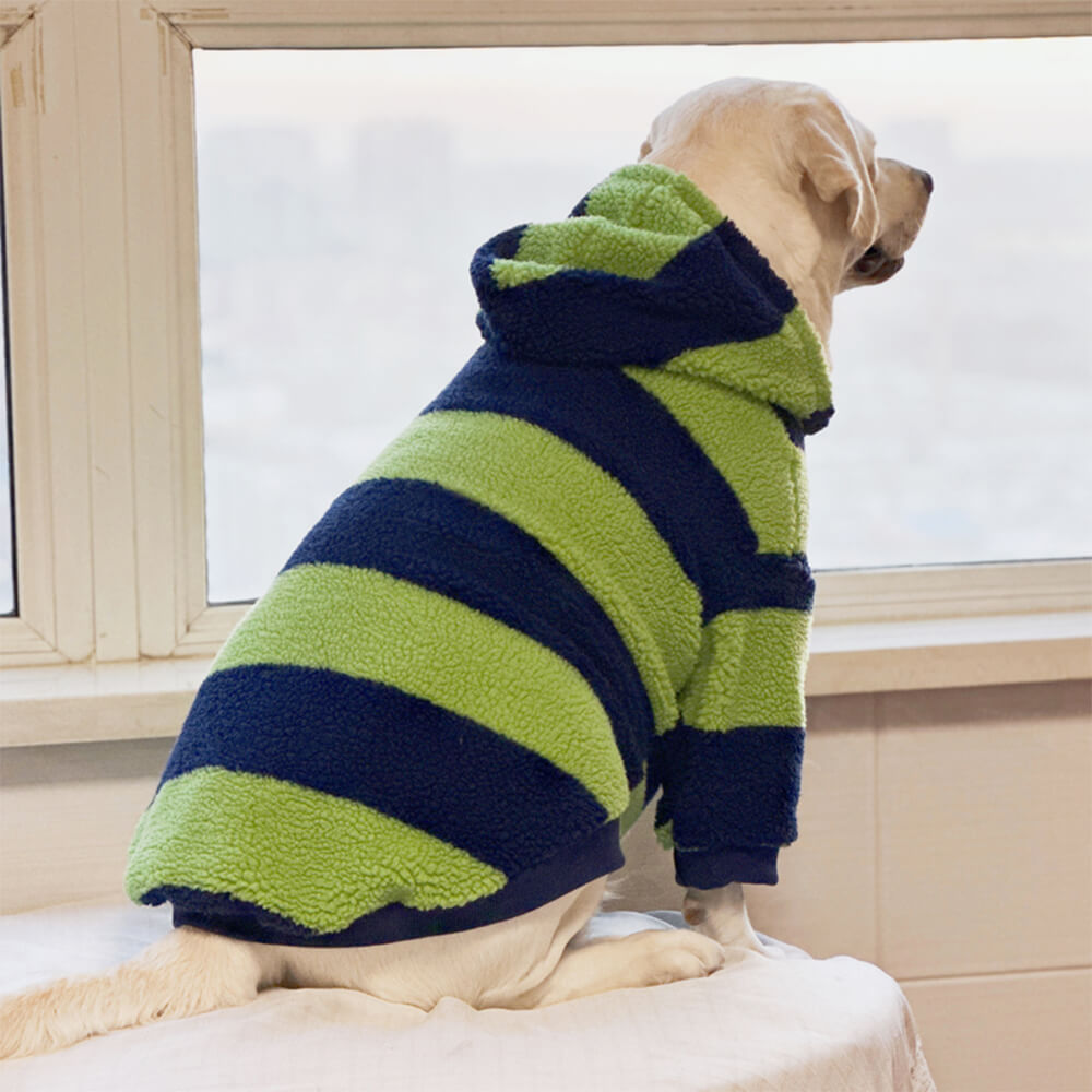 Iropaws Bold Color Stripe Warm Breathable Dog Hoodie 5