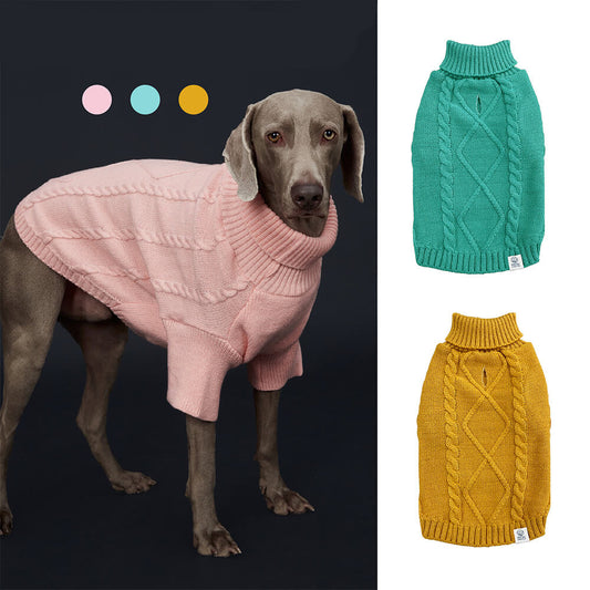 Iropaws Cable Knit Dog Sweater - Warm and Stylish for Large Breeds 1