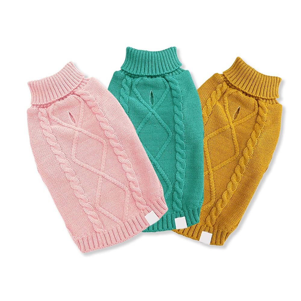 Iropaws Cable Knit Dog Sweater - Warm and Stylish for Large Breeds 2