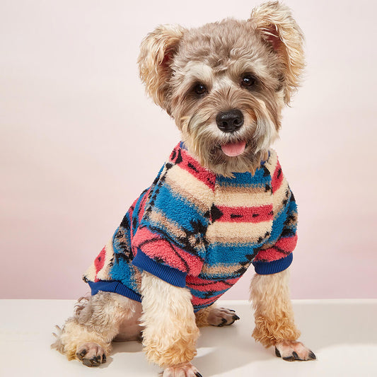 Iropaws Colorful Striped Dog Sweater - Cozy & Fashionable Winter Wear 1
