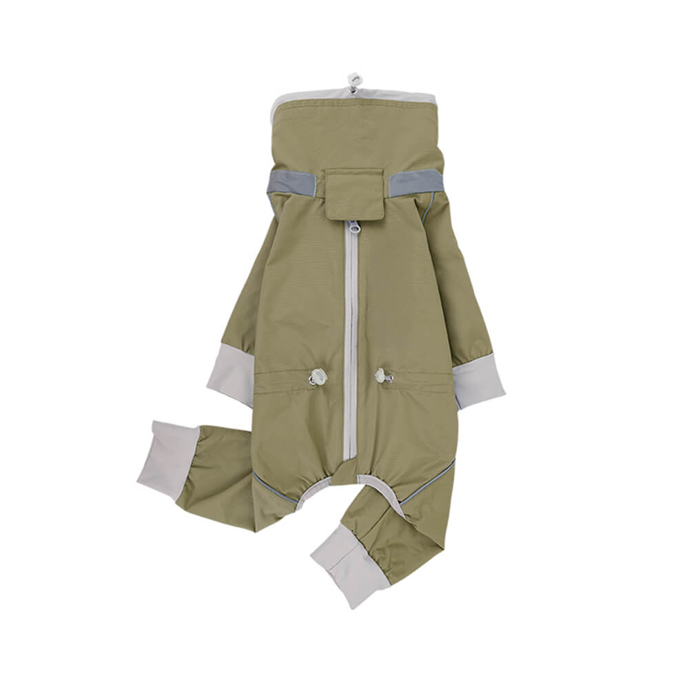 Iropaws Four-Legged Waterproof Reflective Adjustable Fit Outdoor Dog Jumpsuit 6