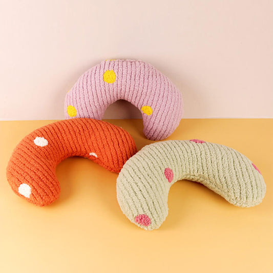 Iropaws Polka Dot Teddy Fleece Cozy Plush Cat & Small Dog Pillow 1
