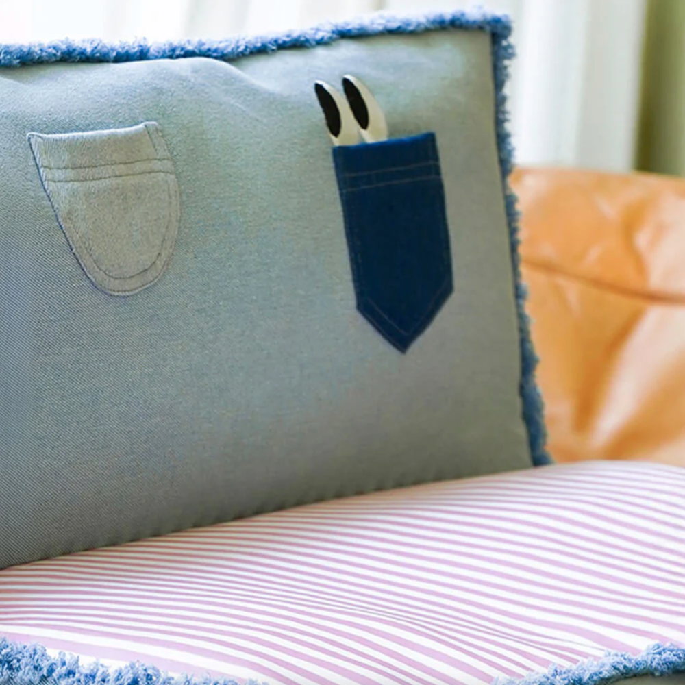 Iropaws Spacious Foldable Denim Multi-Functional Dog & Cat Sofa Bed 5