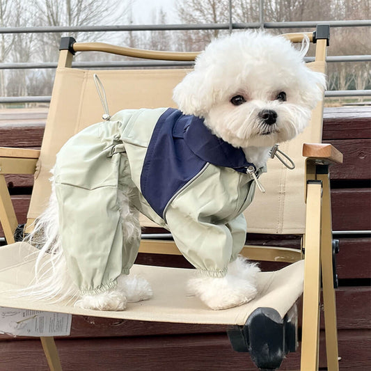 Iropaws Stylish Waterproof Windproof Adjustable Outdoor Dog Hooded Jacket 1