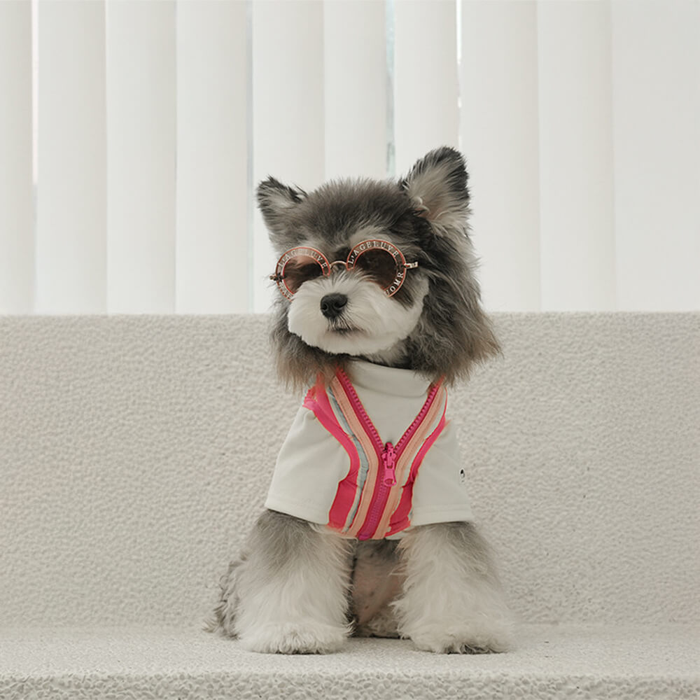 Iropaws Ultra-Stylish Warm Lightweight Double Sided Striped Dog Vest 6