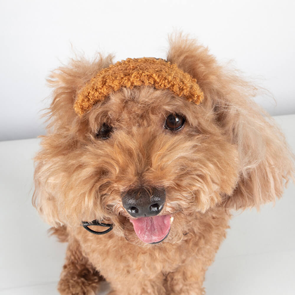 Iropaws Vintage Teddy Fleece Warm Cozy Dog & Cat Pilot Costume Cap 10