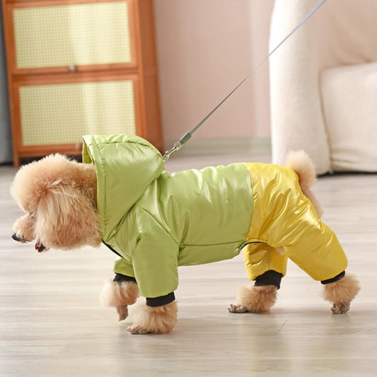 Iropaws Waterproof Windproof Warm Dog Hooded Coat with Snap Closure 1